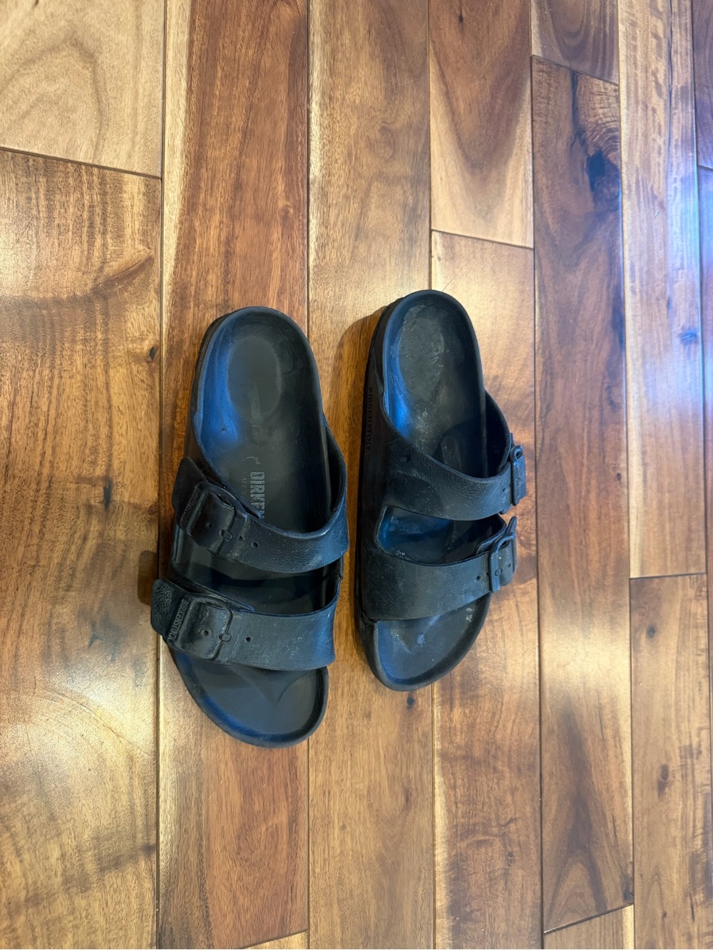 Birkenstocks Black Double-Buckle Slide Sandals size 36